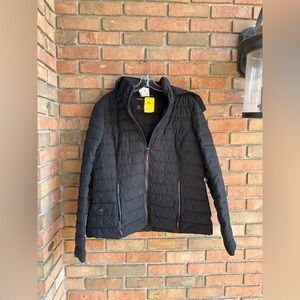 Nautica Women's Red Puffer Jacket with Removable Hood ~ XL